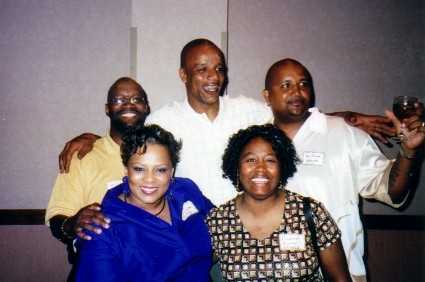 Mitch Holmes, Ken Stalling, William West, Linda Covington and Deneen Kinsey Holmes at the Get Acquainted
